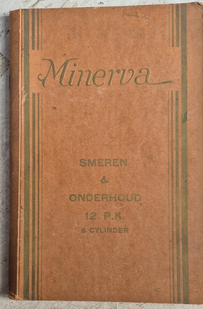 Auto onderhoudsboek Minerva, Ophalen, Zo goed als nieuw, Algemeen