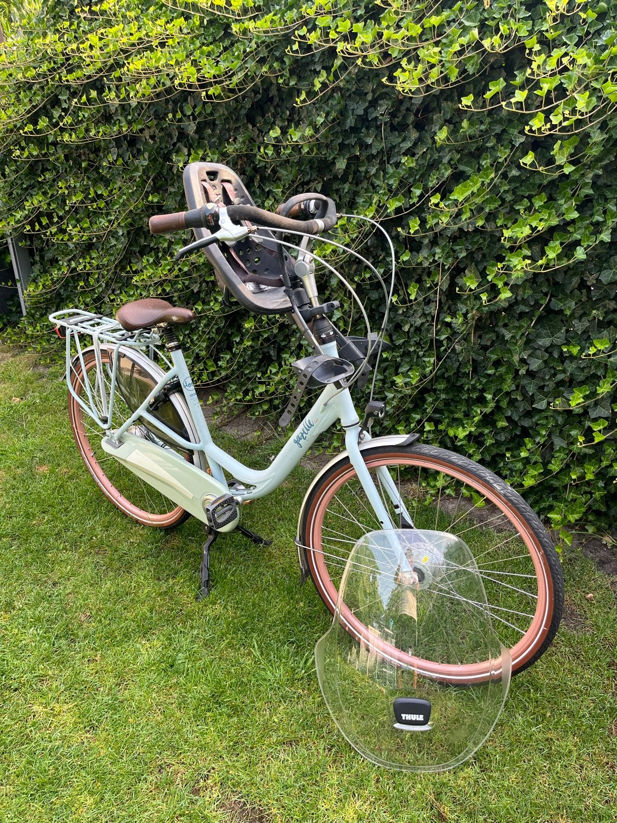 Gazelle Bloom mamafiets met Yepp voorzitje en windscherm, Ophalen, Gebruikt, Windscherm, 56 cm of meer