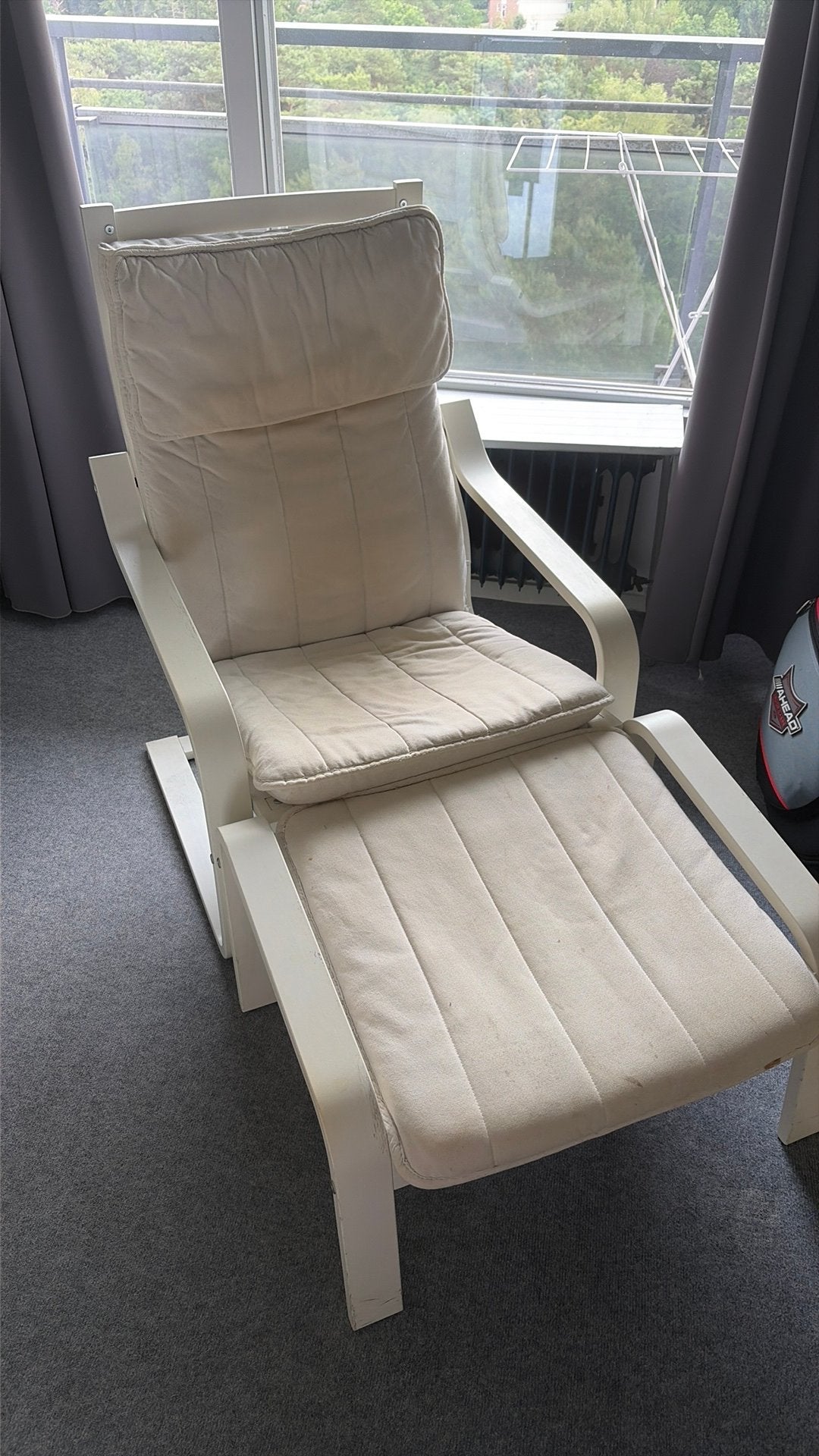Oude Ikea stoel (gratis), Ophalen, Gebruikt, Wit, Hout