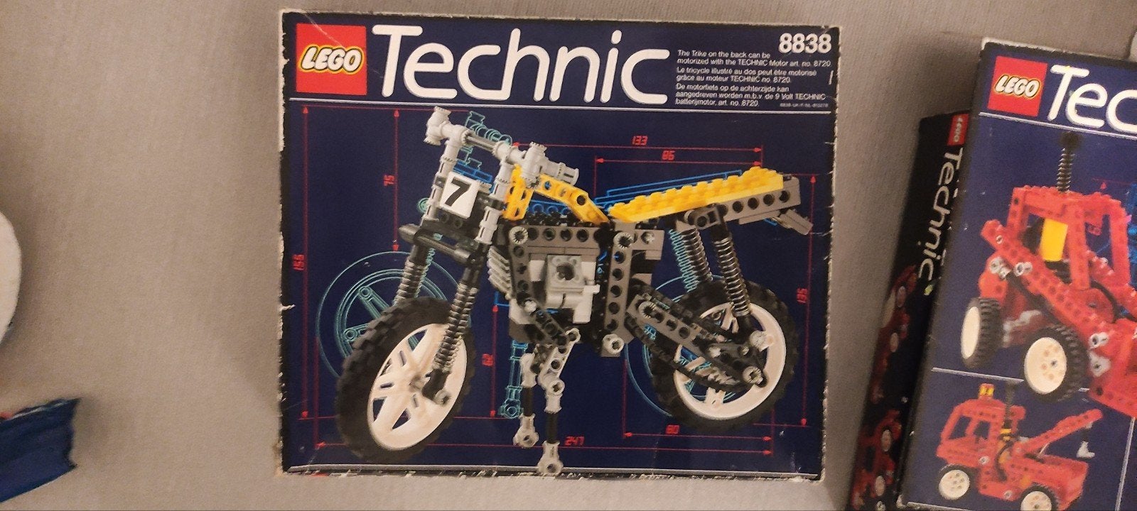 LEGO Technic 8838 Motorfiets - Vintage Set, Compleet, Gebruikt, Lego, Ophalen of Verzenden