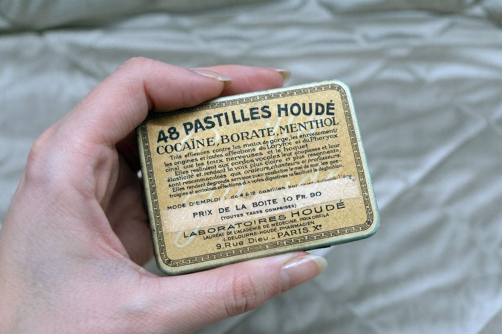 Apothekersblikje Pastilles Houdé Cocaïne Borate Menthol, Verzamelen, Ophalen of Verzenden, Gebruikt, Overige
