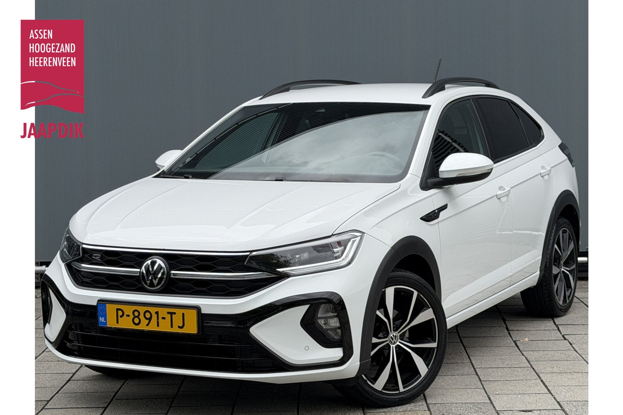Volkswagen Taigo BWJ 2022 | 1.0 TSI R-Line Business AUTOMAAT, Auto's, 1160 kg, Stof, Gebruikt, Wit