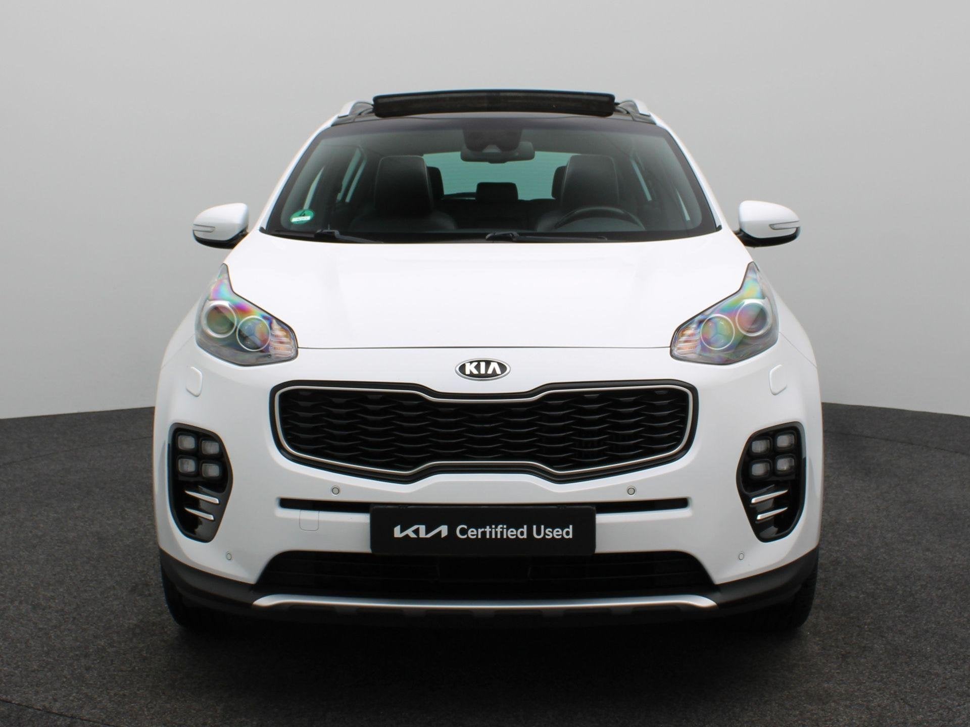 Kia Sportage 1.6 T-GDI 4WD GT-Line PlusLine | Opendak | Clim, Auto's, Gebruikt, 4 cilinders, Wit, Vierwielaandrijving