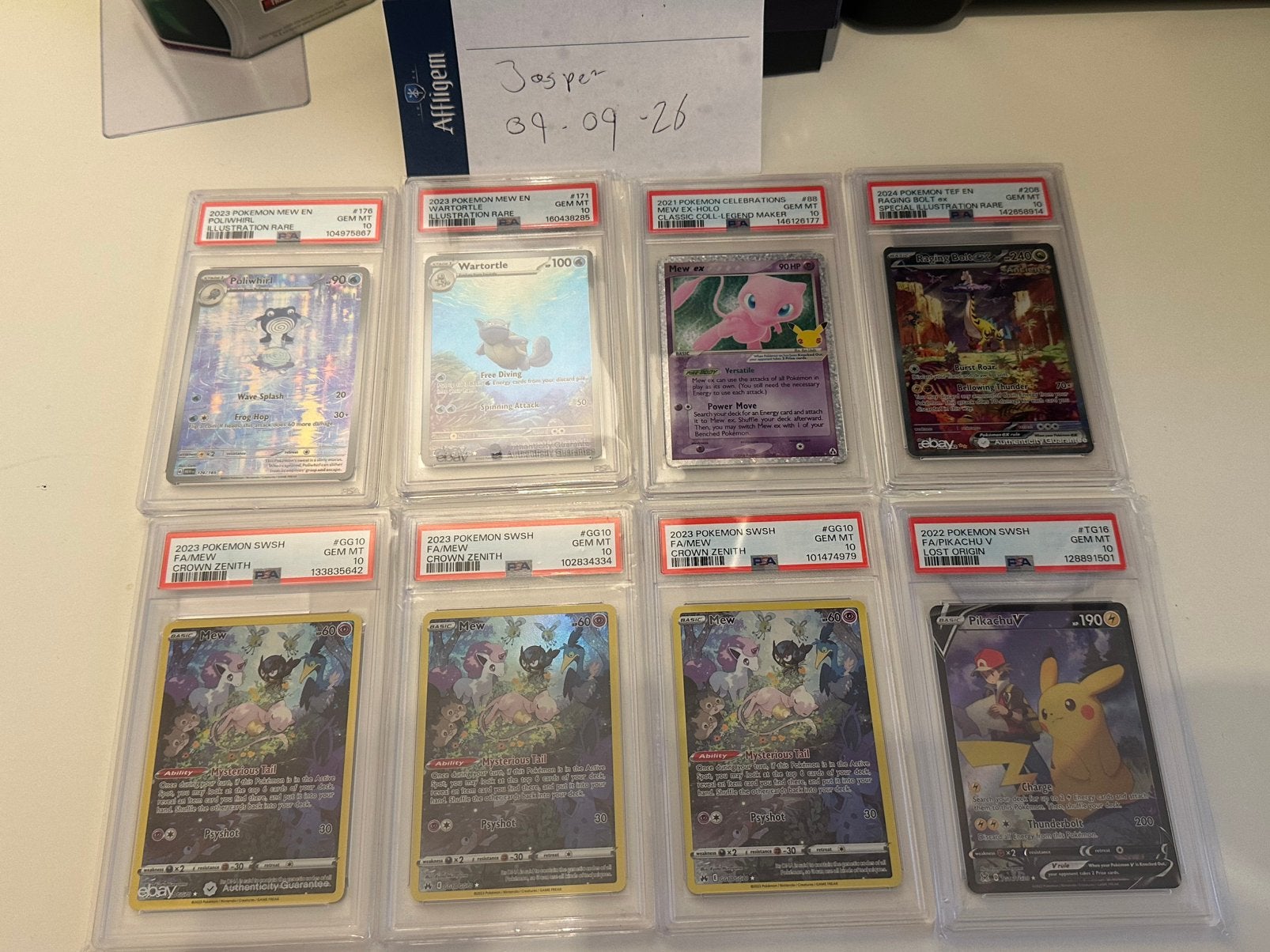 Pokémon PSA 10 kaarten | Charizard, Mew, Blastoise, Pikachu, Ophalen of Verzenden, Nieuw
