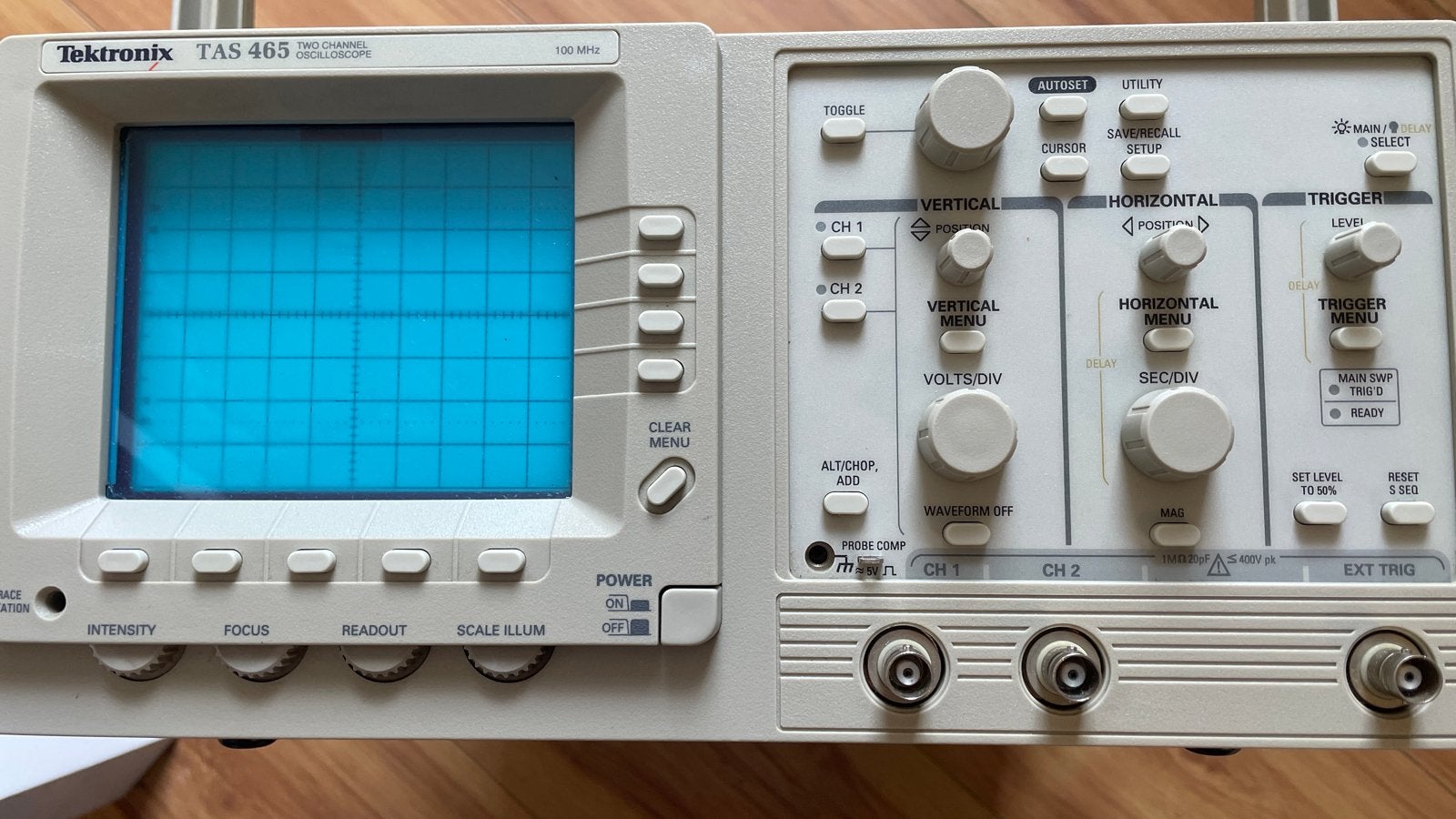 Tektronix TAS 465 100 MHz 2-kanaals oscilloscoop, Ophalen, Gebruikt, Overige meters