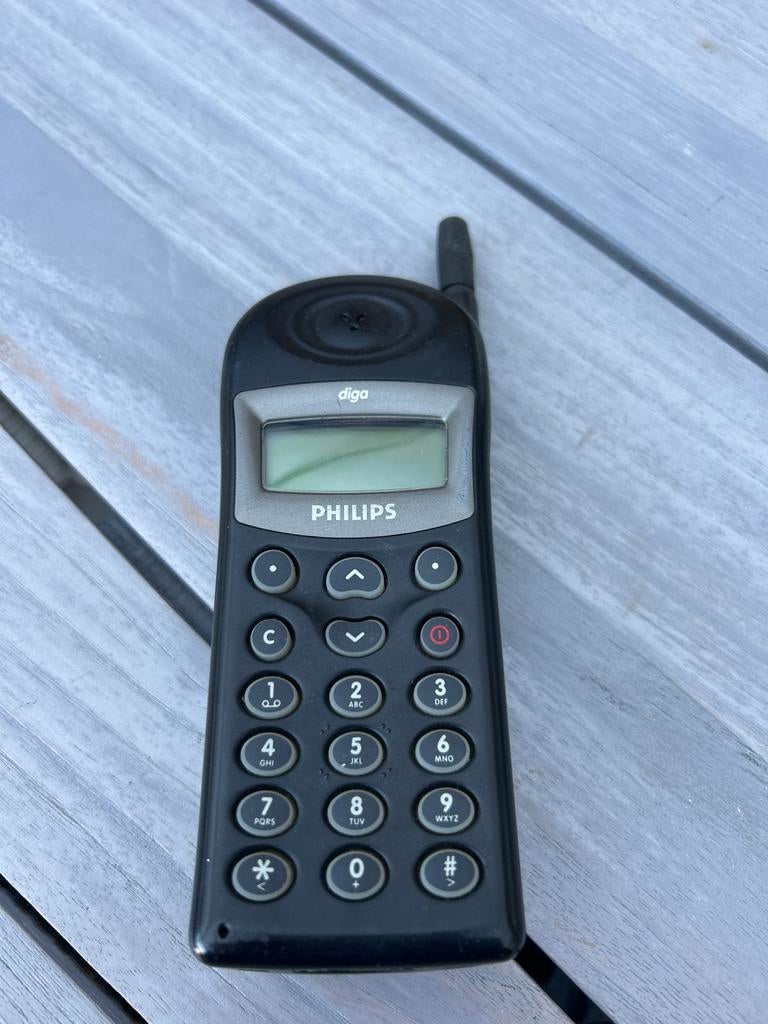 Vintage Philips Diga Mobiele Telefoon - Klassiek Model, Geen camera, Ophalen of Verzenden, Zo goed als nieuw, Klassiek of Candybar