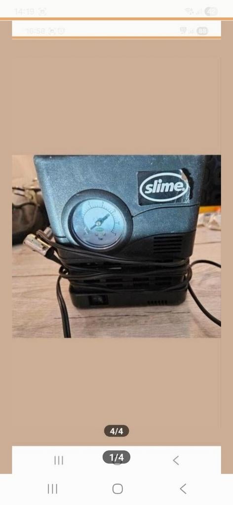 Slime auto opomp apparaat - Bandenpomp 12V, Auto diversen, Auto-accessoires, Ophalen of Verzenden, Gebruikt