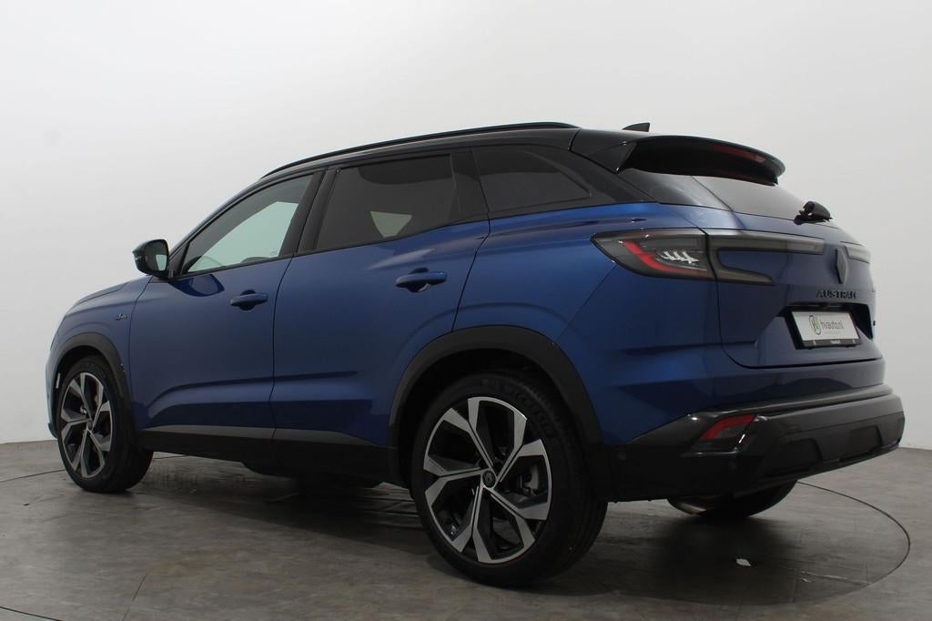 Renault Austral 1.2 E-TECH HYBRID 200PK TECHNO ESPRIT ALPINE, Auto's, Renault, Zwart, 1199 cc, Blauw, Leder en Stof