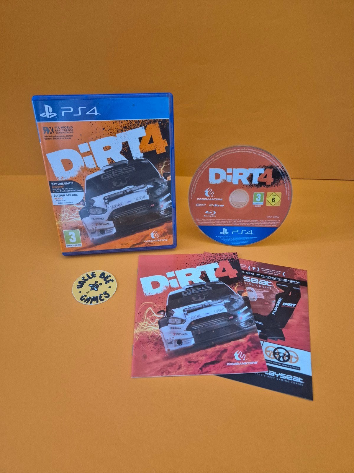 DiRT 4, Codemasters Software Company Ltd, Stoneythorpe, Southam, Warwickshire, CV47 2DL, UK, Verzenden, 1 speler, Racen en Vliegen