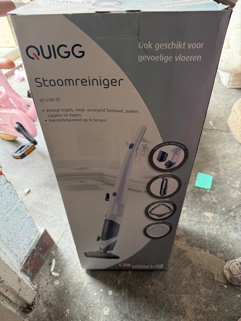 Quigg Stoomreiniger GT-STM-02 - NIEUW in doos!, Ophalen of Verzenden, Nieuw