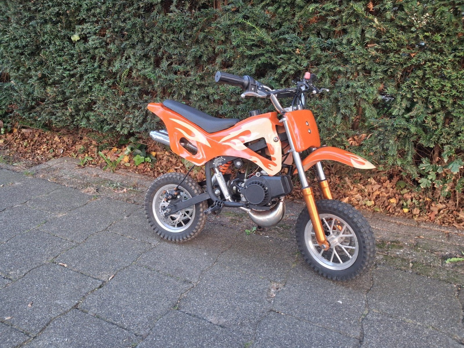 Dirt/minibike crossmotor 50cc, Fietsen en Brommers, Minibikes, Midibikes en Pitbikes, Ophalen, Overige typen, Zo goed als nieuw