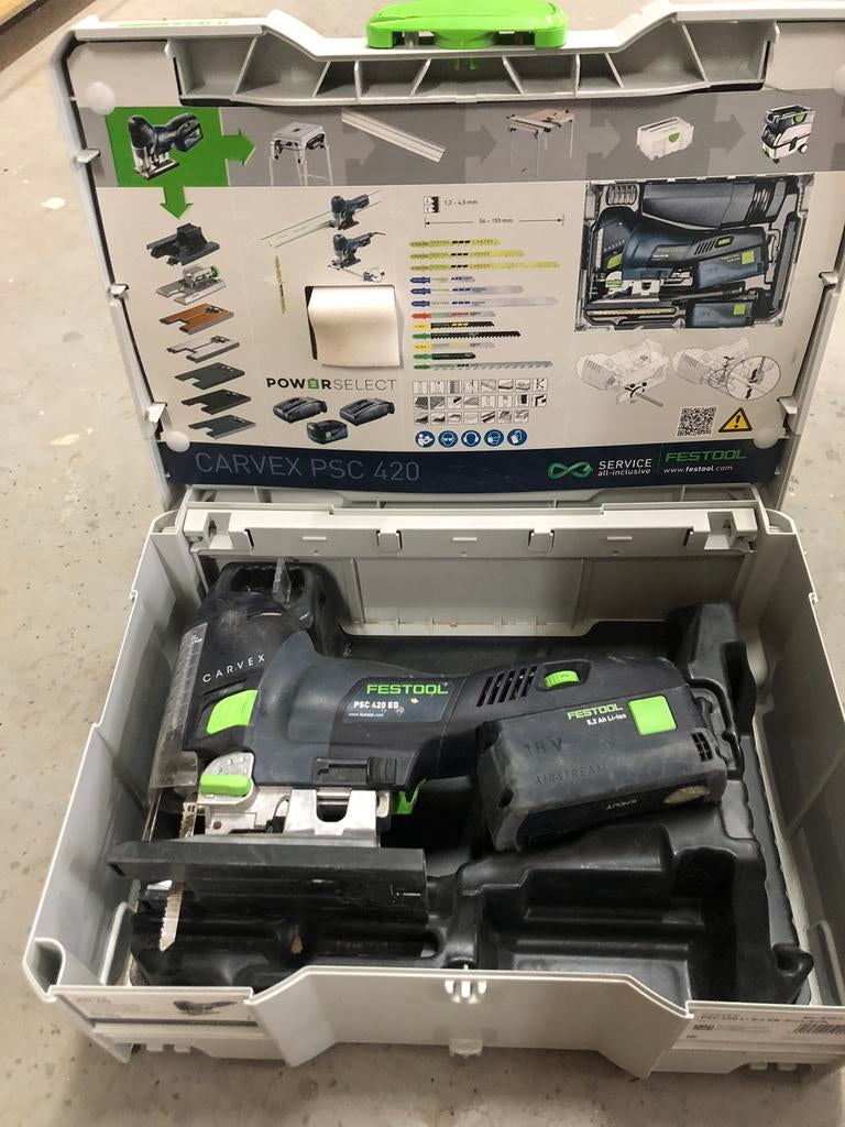 Festool zaag psc 420 met de zh-pys-cs 420, Ophalen of Verzenden, Zo goed als nieuw, Overige typen