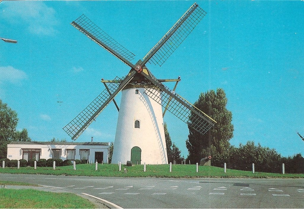 Ansichtkaart Hellevoetsluis - De Witte Molen (1989), Verzamelen, Ophalen of Verzenden, 1980 tot heden, Gelopen, Zuid-Holland