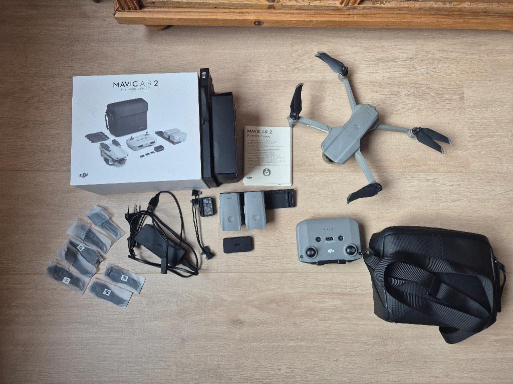 DJI Mavic Air 2 Fly More Combo compleet, Cameradrone, 5 tot 10 kilometer, Return to Home, 15 tot 30 minuten
