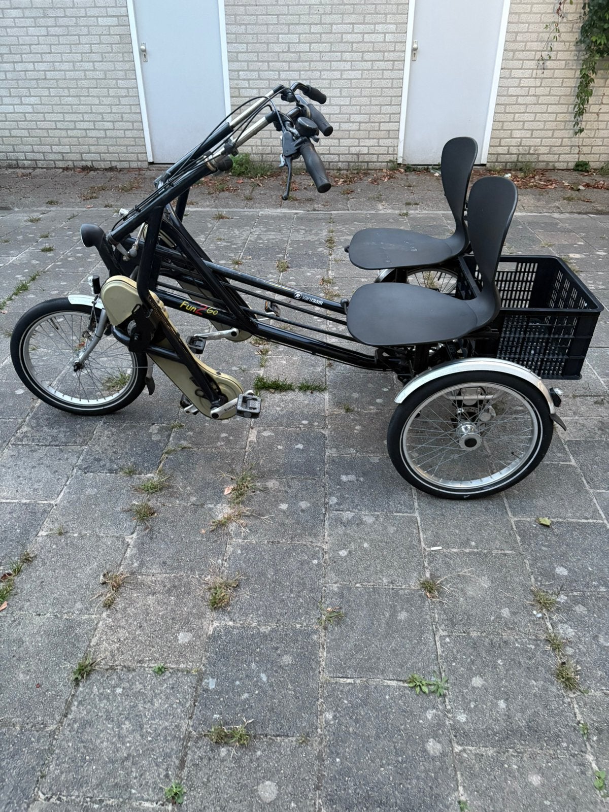 Van Raam Fun2go duofiets prachtig!, Fietsen en Brommers, Fietsen | Driewielfietsen, Ophalen, Zo goed als nieuw