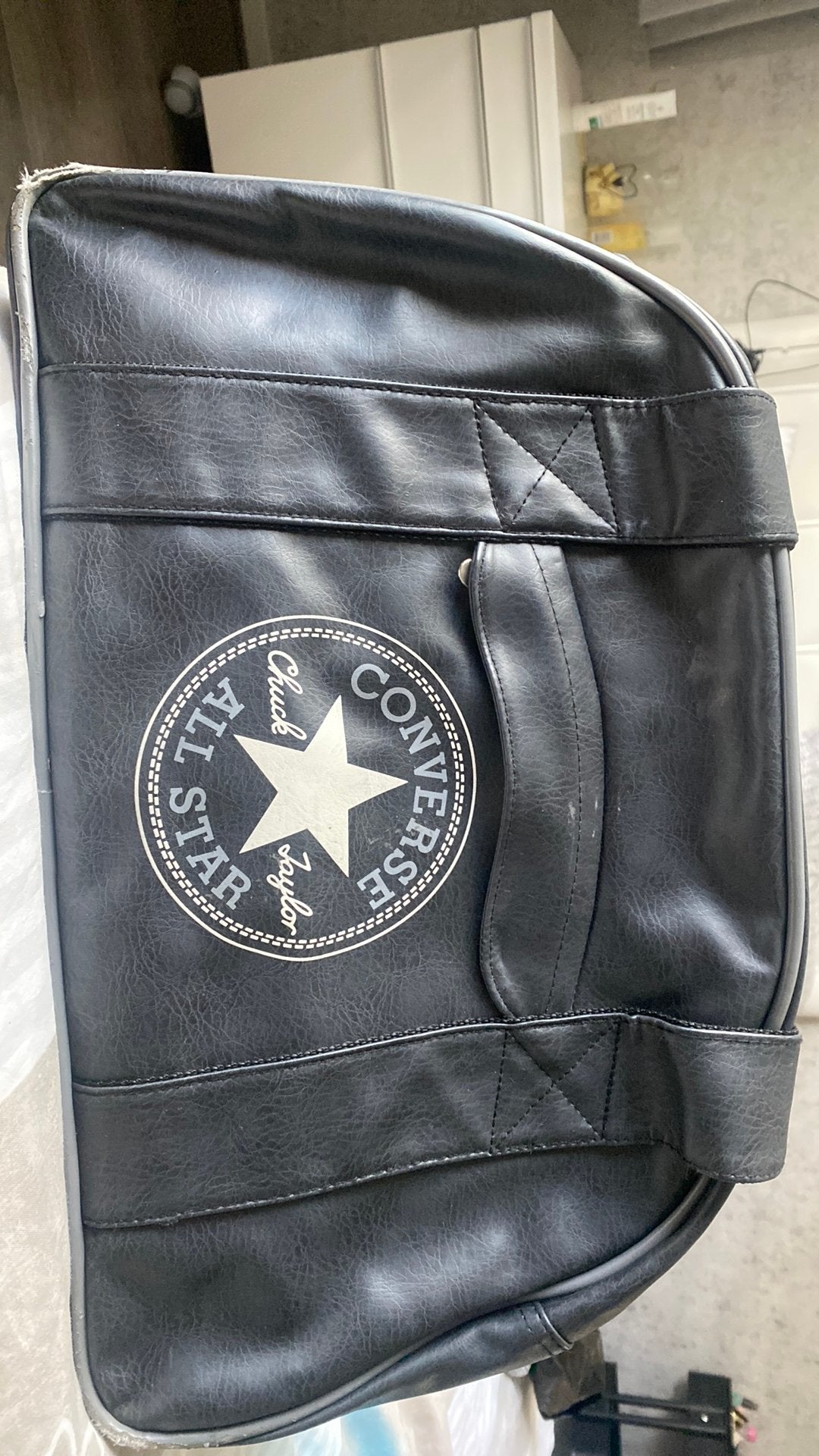 Zwarte Converse All Star Tas, Ophalen of Verzenden, Gebruikt, Zwart, Schoudertas