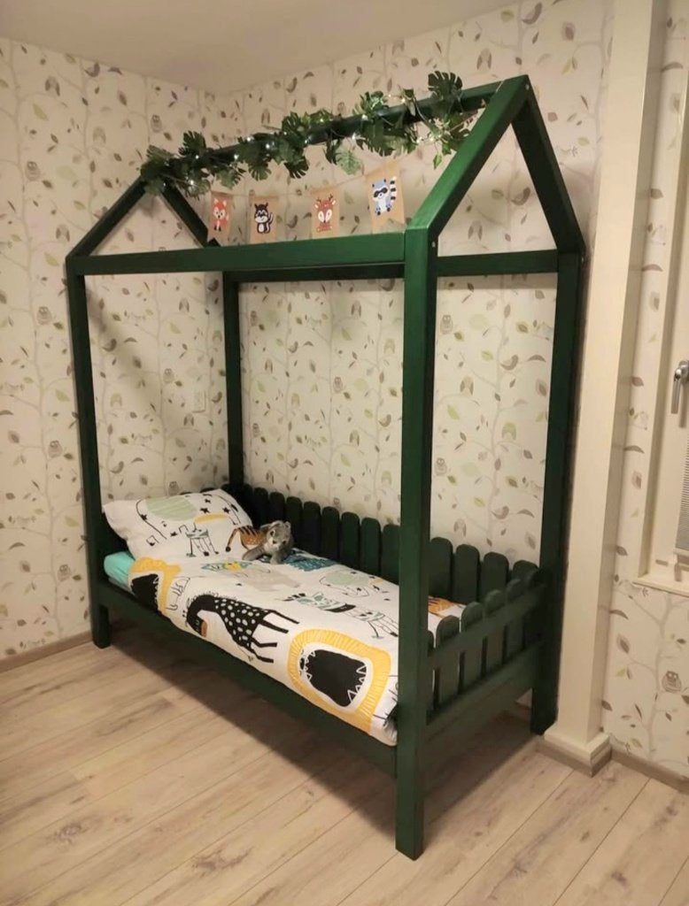 bed huisje, 70 tot 85 cm, Zo goed als nieuw, 160 tot 180 cm, Ophalen