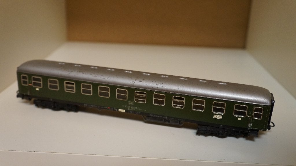 Märklin 4052 – DB Rijtuig 2e klas (Büm 232) - "Tin Plate", Wisselstroom, Gebruikt, Wagon, Ophalen of Verzenden