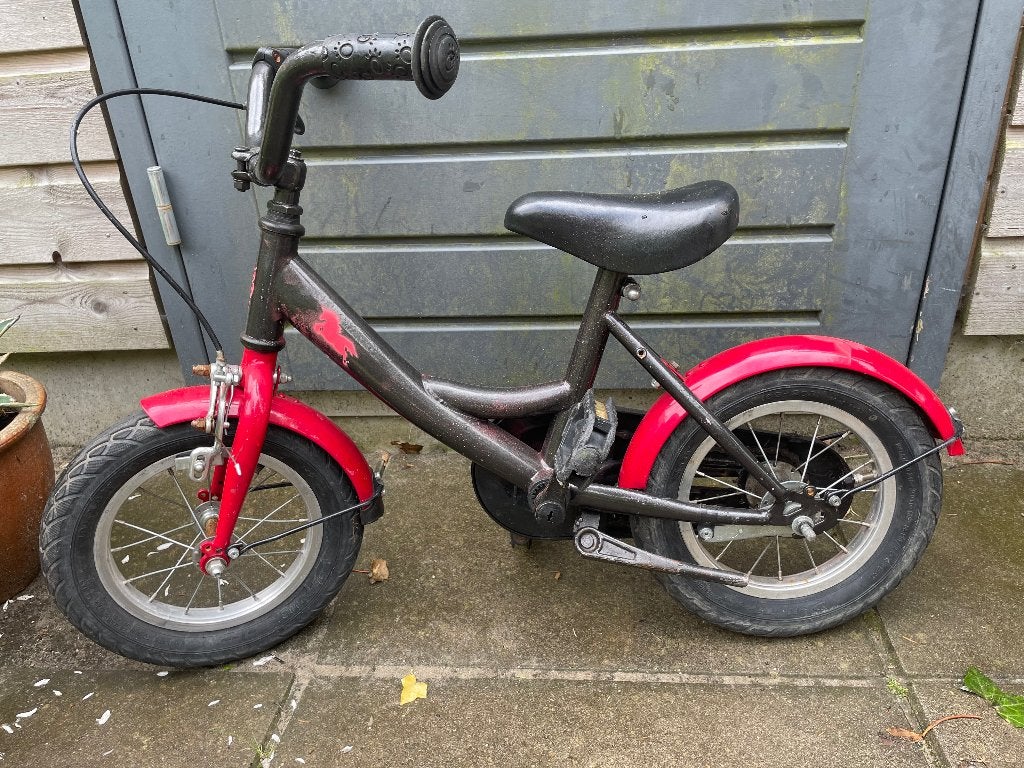 Kinderfiets, Ophalen, Gebruikt, Terugtraprem, Minder dan 16 inch