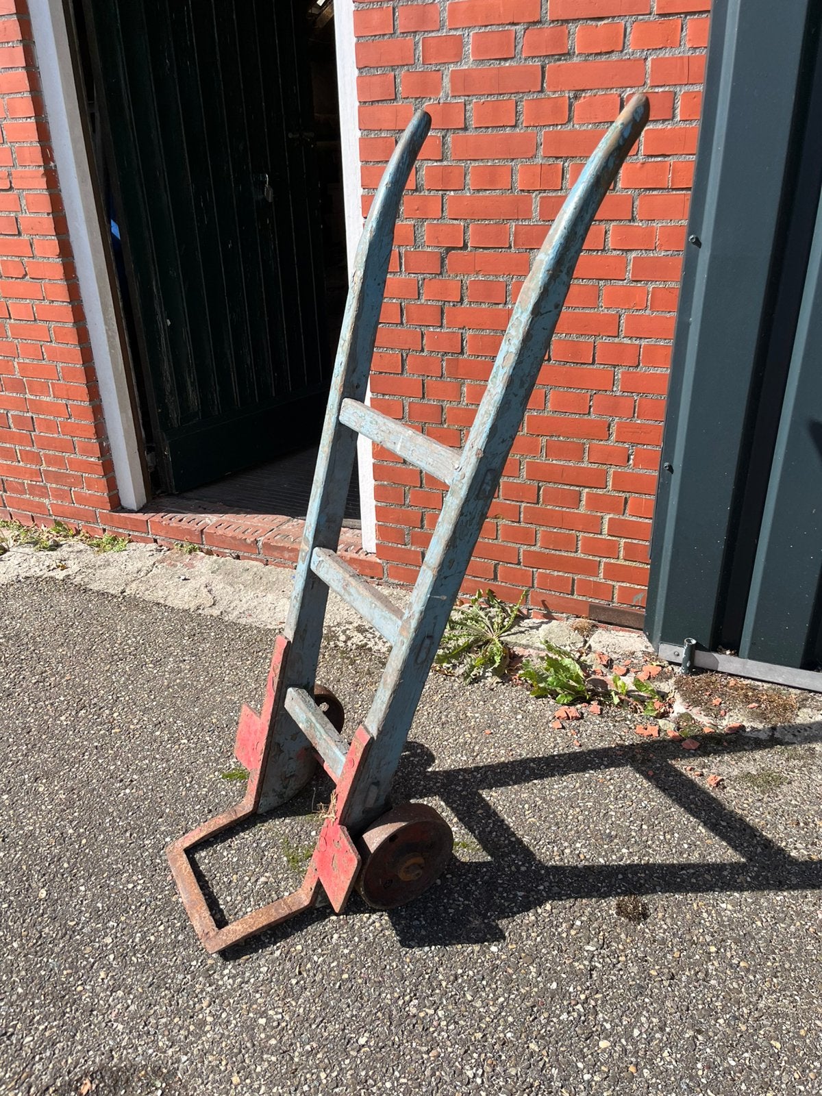 Oude houten steekkar, Ophalen, Gebruikt, Steekwagen