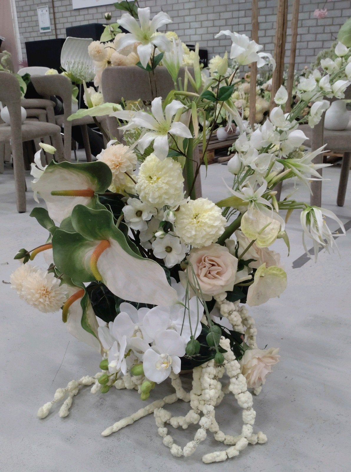 Diverse kunstbloemen, Ophalen, Gebruikt
