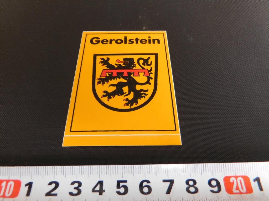 sticker stad gemeente wapen GEROLSTEIN duitsland, Verzamelen, Stickers, Ophalen, Zo goed als nieuw