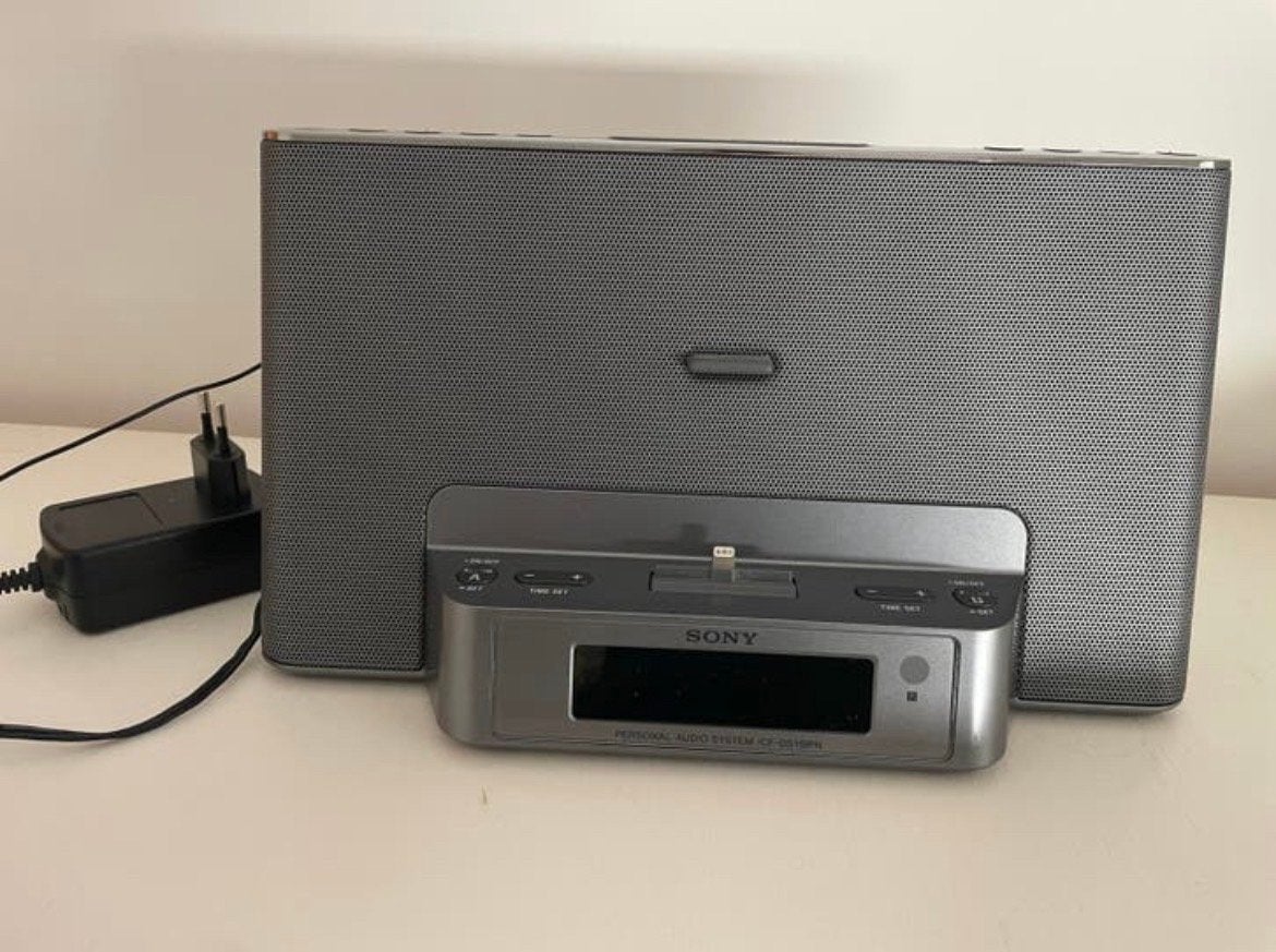 Sony Personal Audio System met iPod/iPhone Dock en Radio, Tuner of Radio, Ophalen of Verzenden, Zo goed als nieuw, Microset