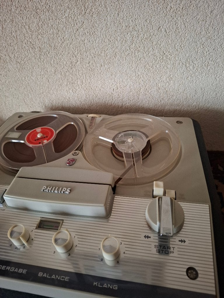 Philips bandrecorder EL 3547, Audio, Tv en Foto, Ophalen of Verzenden, Bandrecorder, Met stofkap