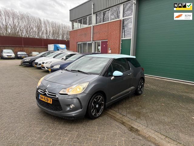 Citroen DS3 1.6 THP Sport Chic, Auto's, Citroën, Euro 5, 15 km/l, Gebruikt, Zwart
