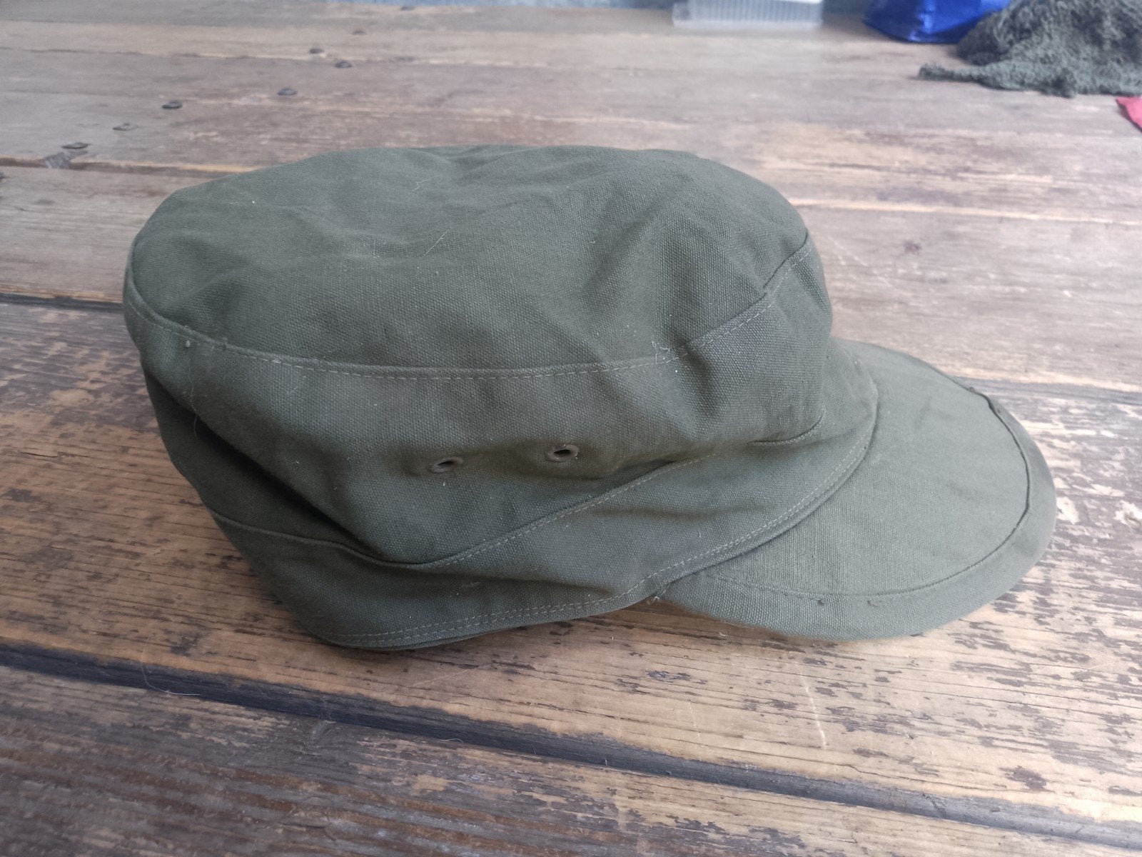 Leger pet - Groene militaire pet, Ophalen of Verzenden, Landmacht, Nederland, Kleding of Schoenen