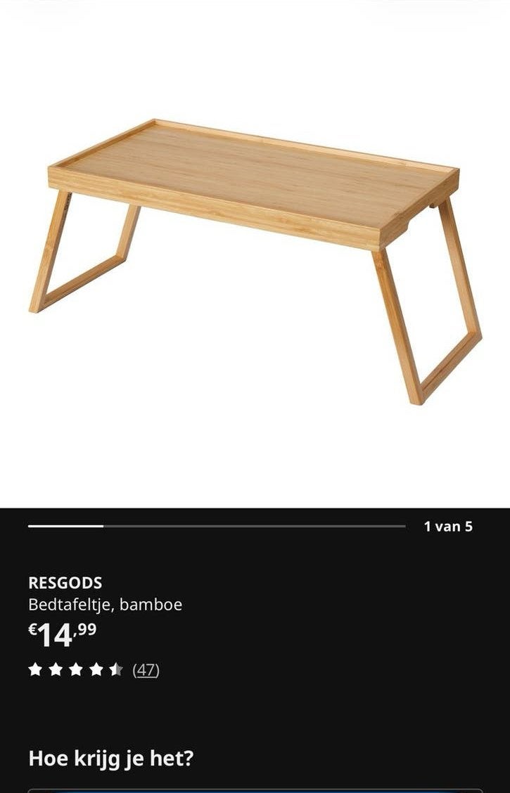 Bedtafeltje, Overige typen, Nieuw, IKEA, Overige materialen