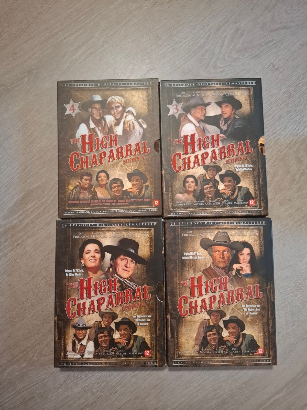The High Chaparral - Compleet (Seizoenen 1-4) DVD Boxse, Engels, Nederlands, Ophalen of Verzenden, Actie en Avontuur