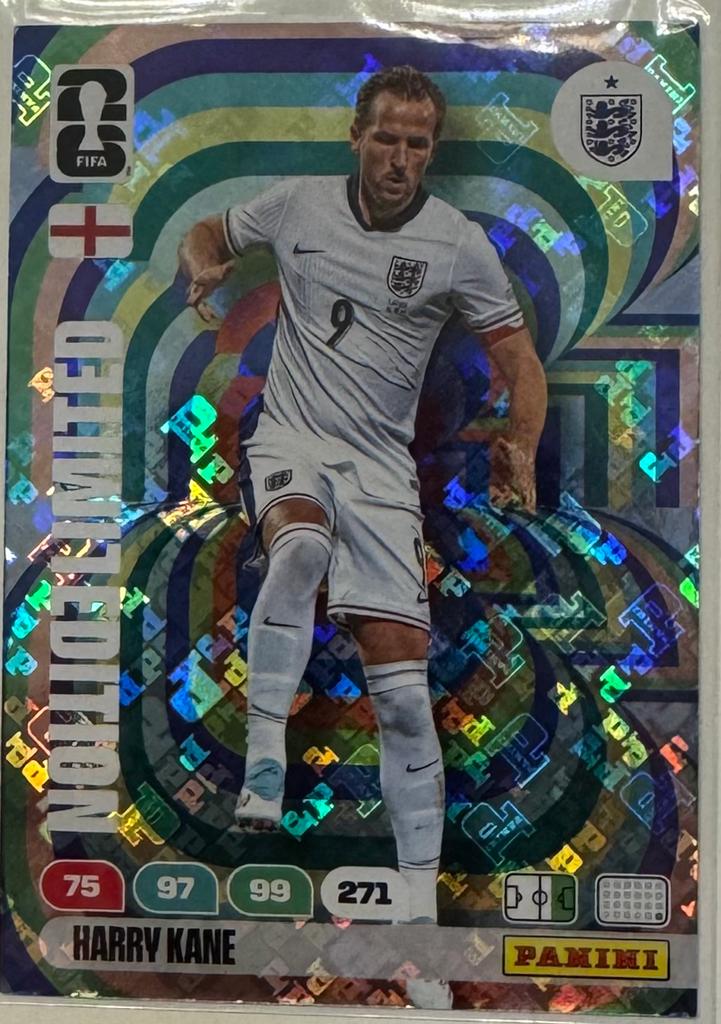 Panini Adrenalyn World Cup XL Limited Edition Holo H.Kane, Ophalen of Verzenden, Nieuw, Plaatje