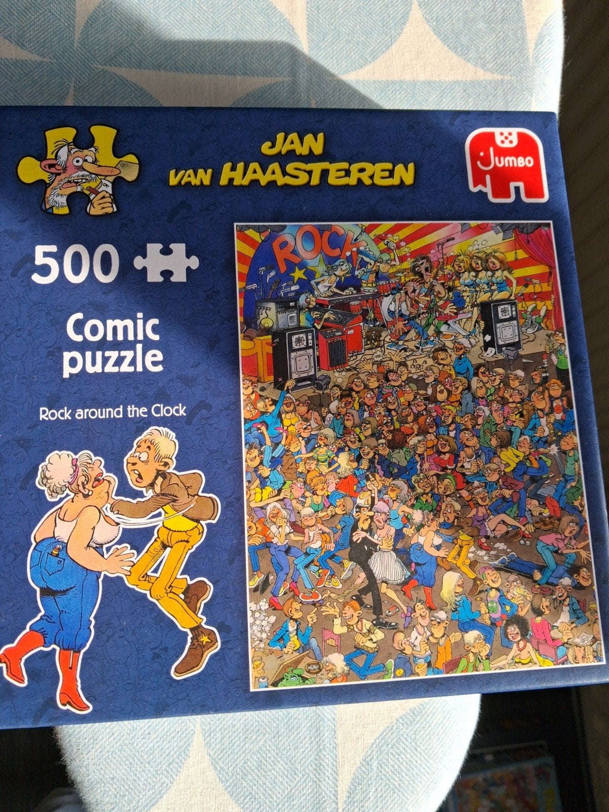 puzzel jan van haasteren rock around the clock, Ophalen of Verzenden, 500 t/m 1500 stukjes, Zo goed als nieuw