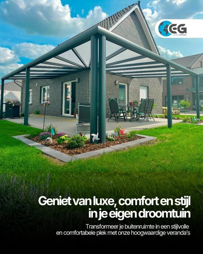 Glazen Schuifwanden & Aluminium Terrasoverkappingen, Ophalen of Verzenden, Nieuw, Veranda