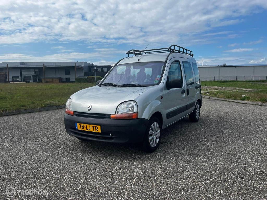 Renault Kangoo combi 1.6-16V Airco / 2x schuifdeur / CV, Auto's, Gebruikt, 49 €/maand, Origineel Nederlands, Bedrijf