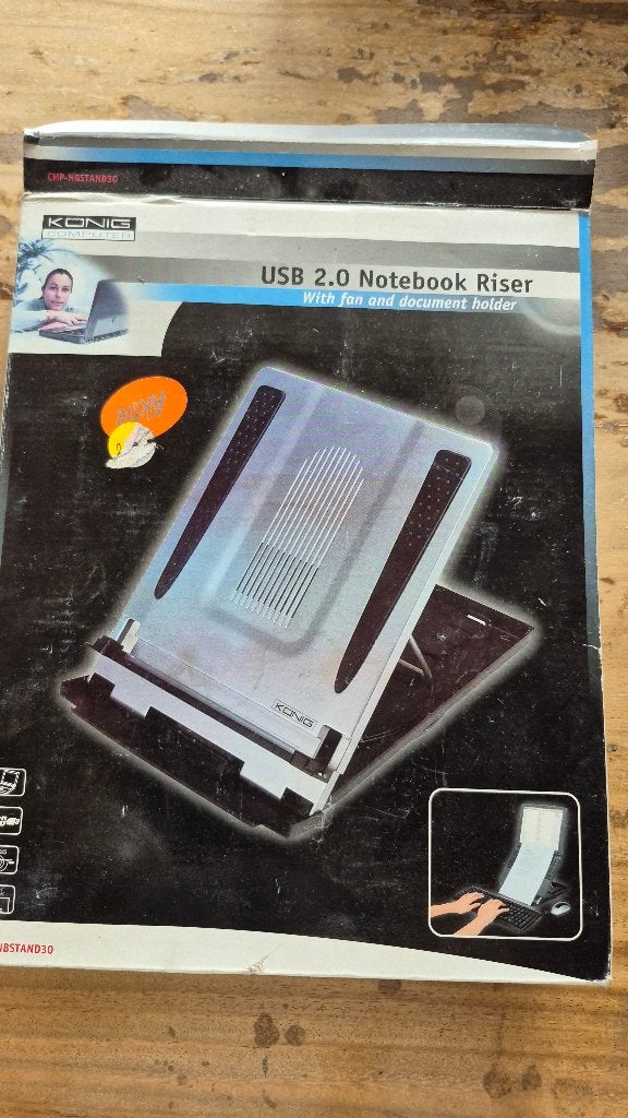 Konig USB 2.0 Notebook Riser, Ophalen of Verzenden, Nieuw
