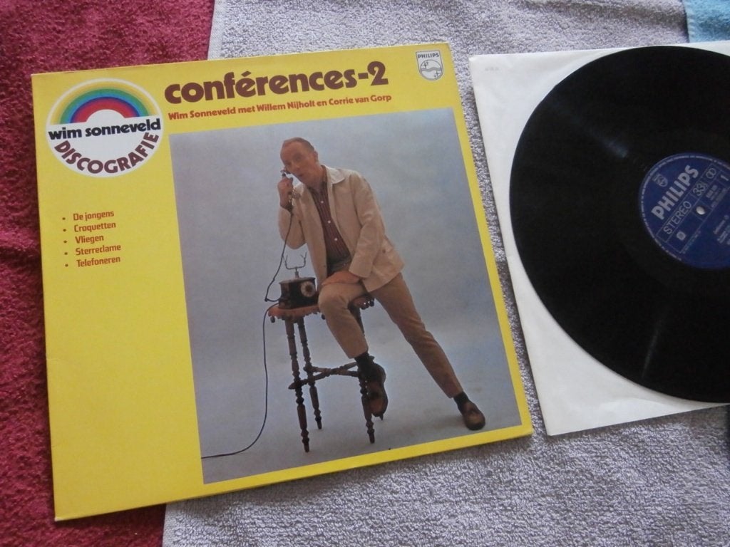 LP - Wim Sonneveld - Conférences-2., LP, Overige genres, Zo goed als nieuw, 12 inch