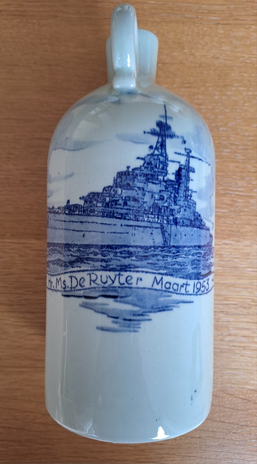 Marine mooie kruik van Hr.Ms.De Ruyter van 1953, Ophalen of Verzenden