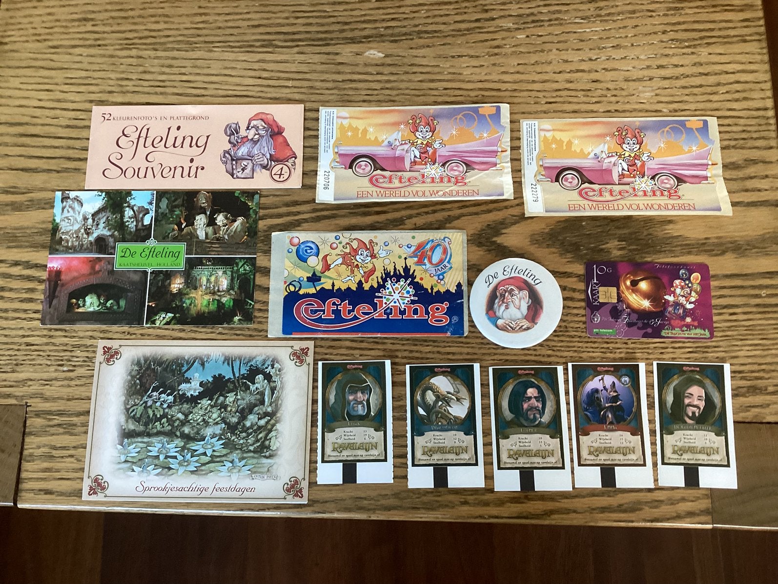 Lotje oude Efteling verzamel stickers,button,kaartjes, tele, Ophalen of Verzenden, Gebruikt, Overige typen