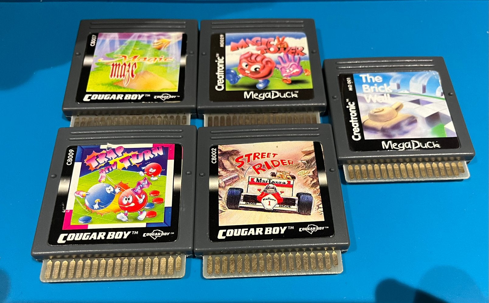 5 MegaDuck / CougarBoy games - zeldzaam!, Spelcomputers en Games, Avontuur en Actie, 1 speler, Ophalen of Verzenden, Zo goed als nieuw