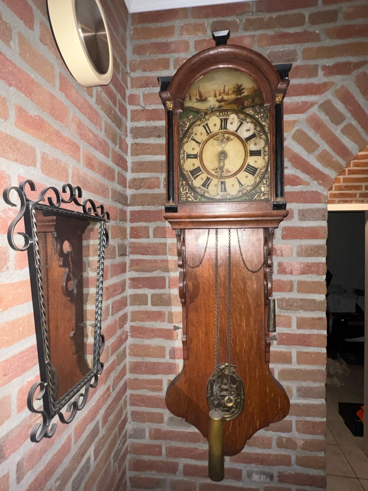 Antieke Friese Staartklok - Prachtig Houten Design, Antiek en Kunst, Antiek | Klokken, Ophalen