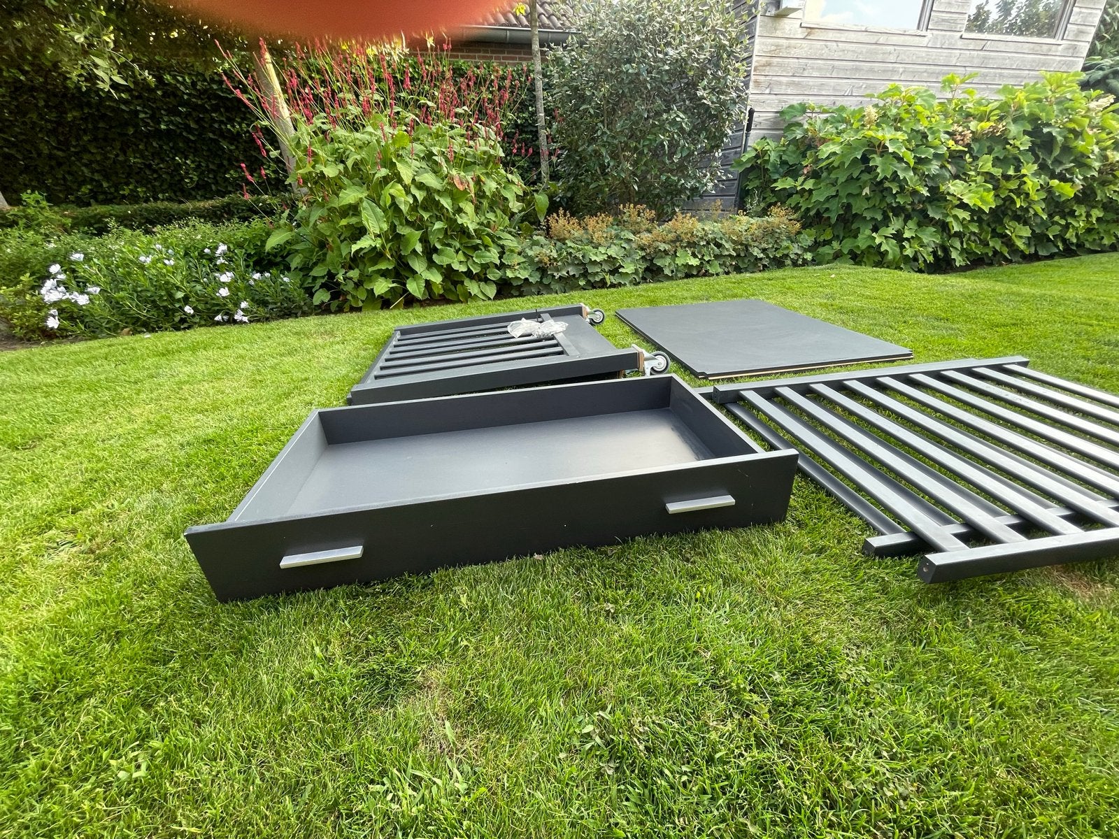 Bopita Box met Lade en Wieltjes Prima staat., Kinderen en Baby's, Boxen, Ophalen, Gebruikt, Rechthoekig, Wieltjes