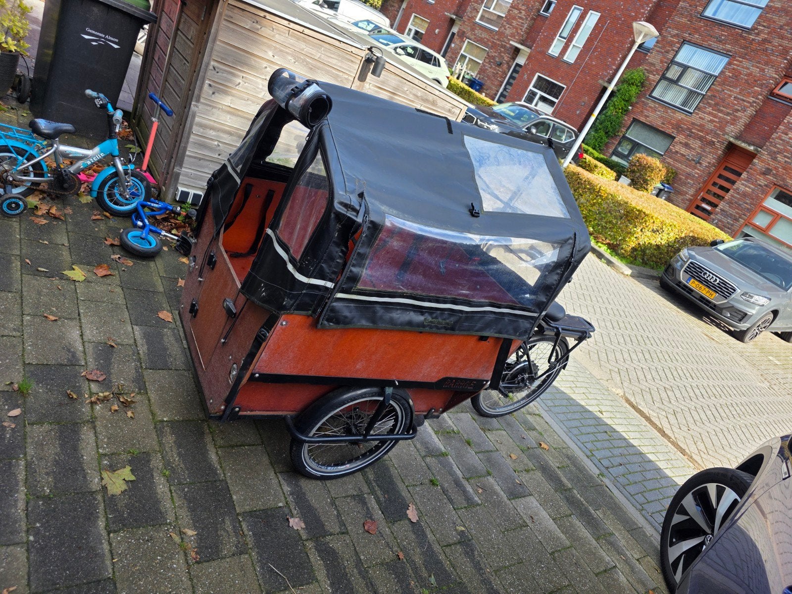 Babboe Max-E Bakfiets - Elektrisch en Ruim, 4 kinderen of meer, Gebruikt, Elektrisch, Schijfrem