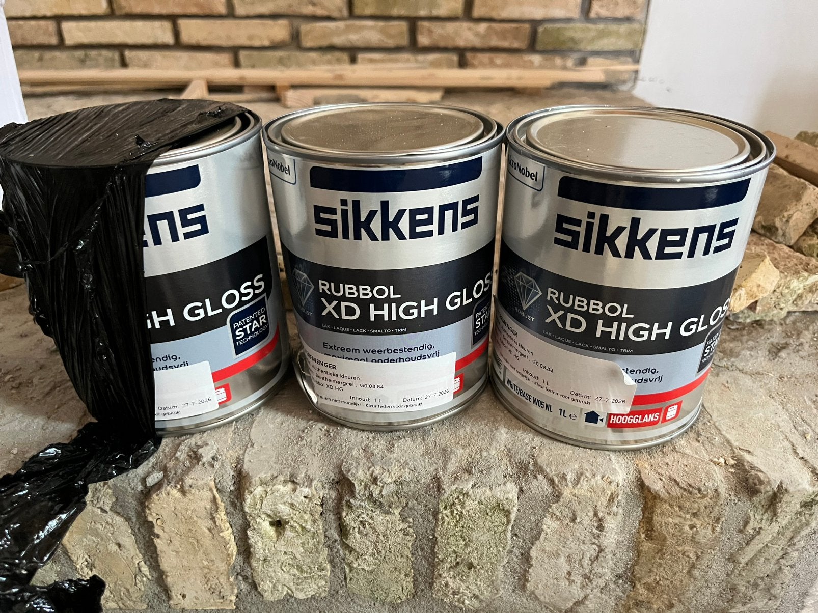 Sikkens Rubbol XD high gloss Bentheimergeel, Ophalen, Geel, Nieuw, Lak
