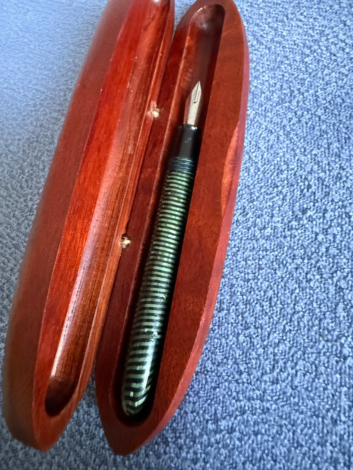 Vintage Parker Vacumatic Vulpen Emerald Pearl (Jaren '30/'40, Ophalen of Verzenden