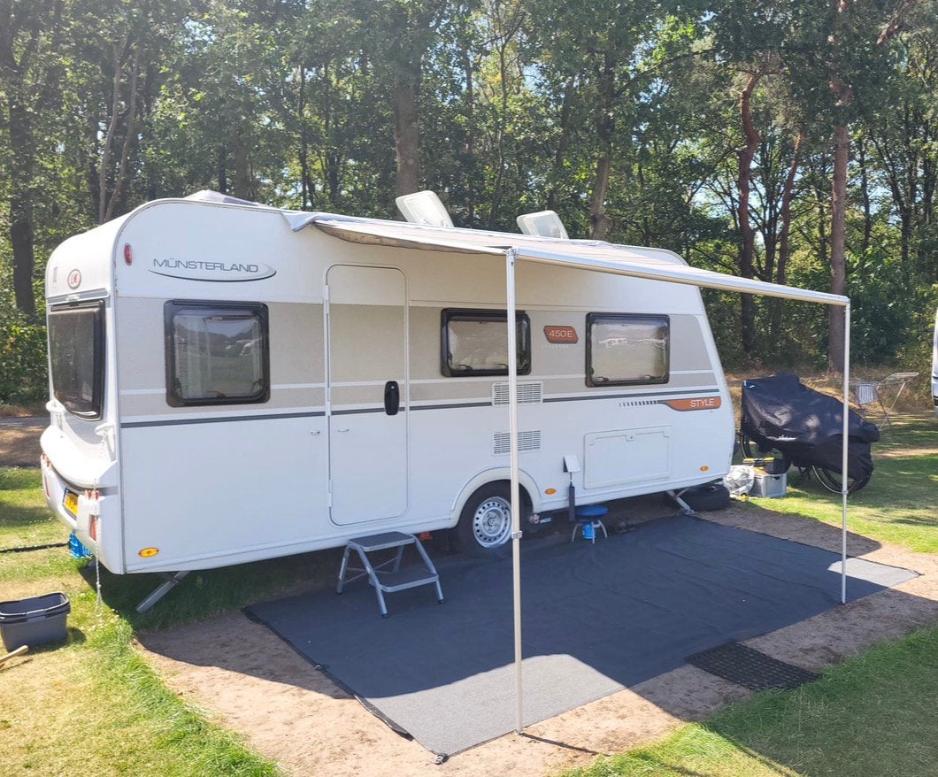 Fiamma zakluifel Caravanstore 280 Deluxe Grey met rafter, Ophalen, Gebruikt, Fiamma
