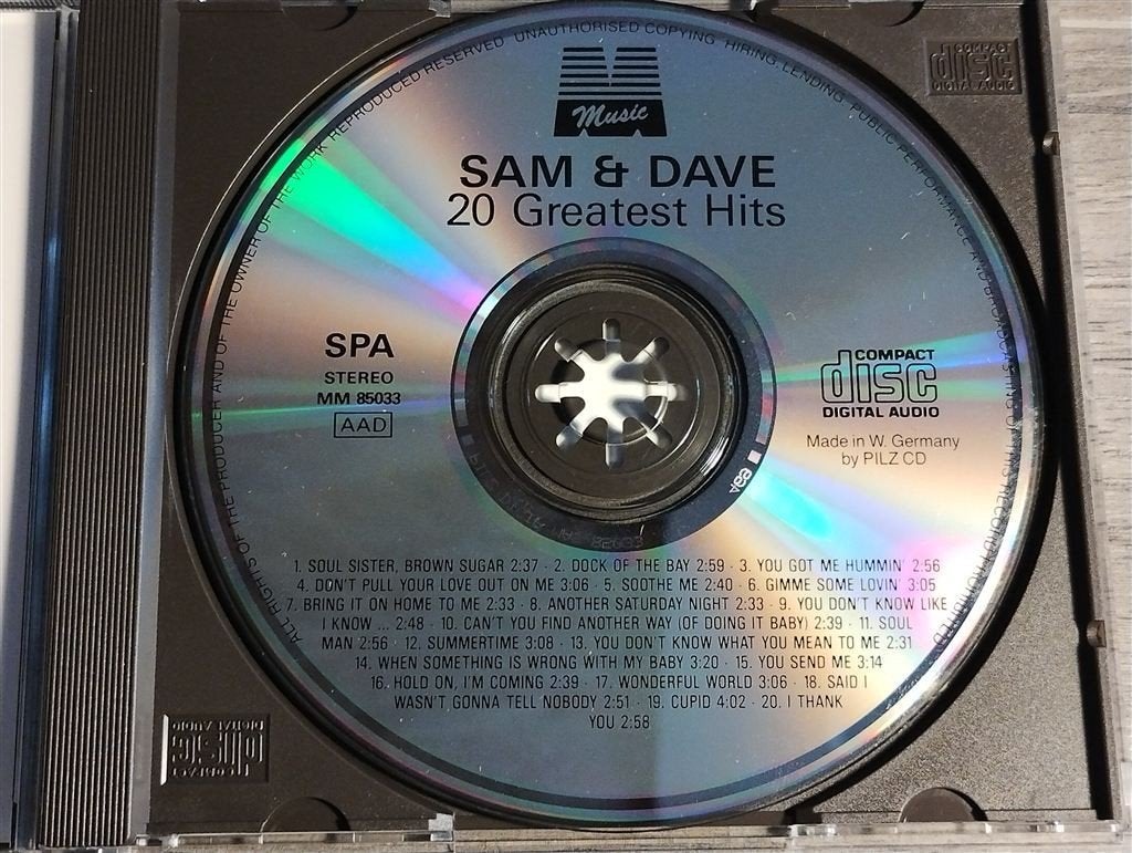 Sam & Dave - 20 Greatest Hits, Ophalen of Verzenden, Zo goed als nieuw