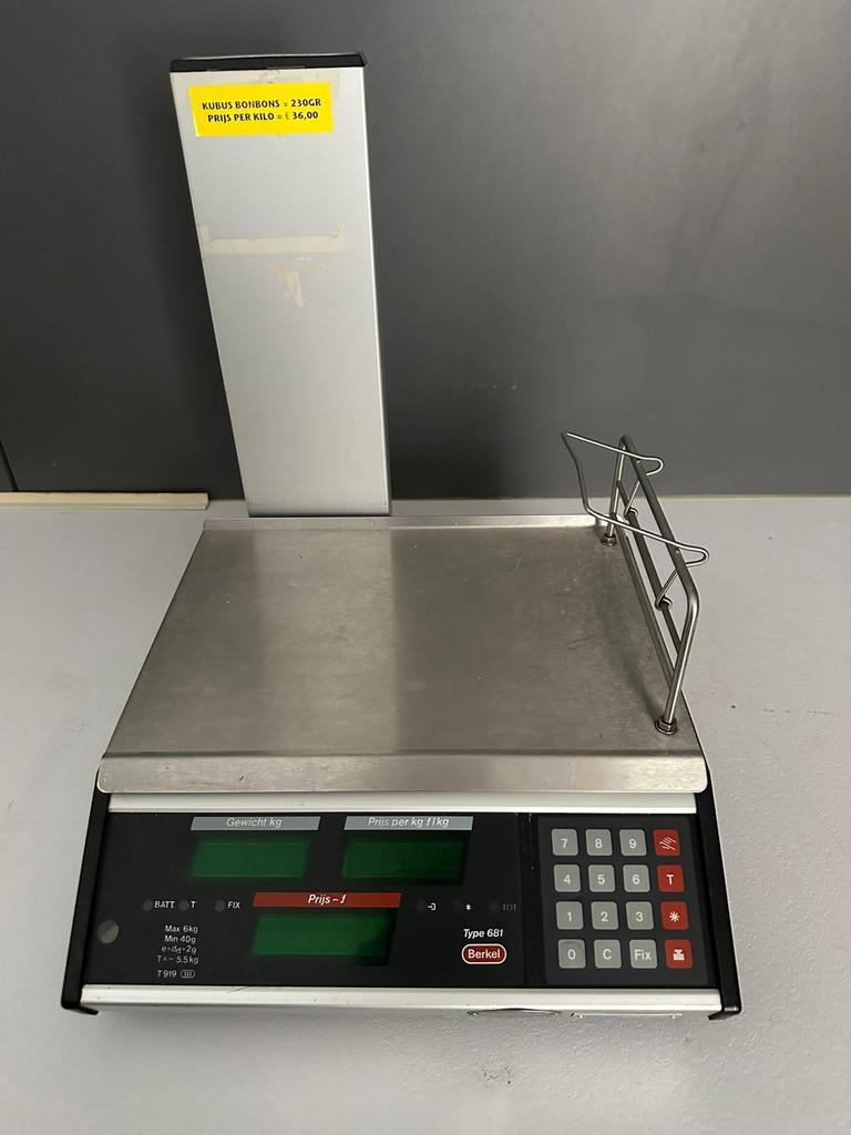 Berkel Type 681 Winkelweegschaal - Professioneel, Ophalen, Zo goed als nieuw, 10 tot 50 kg