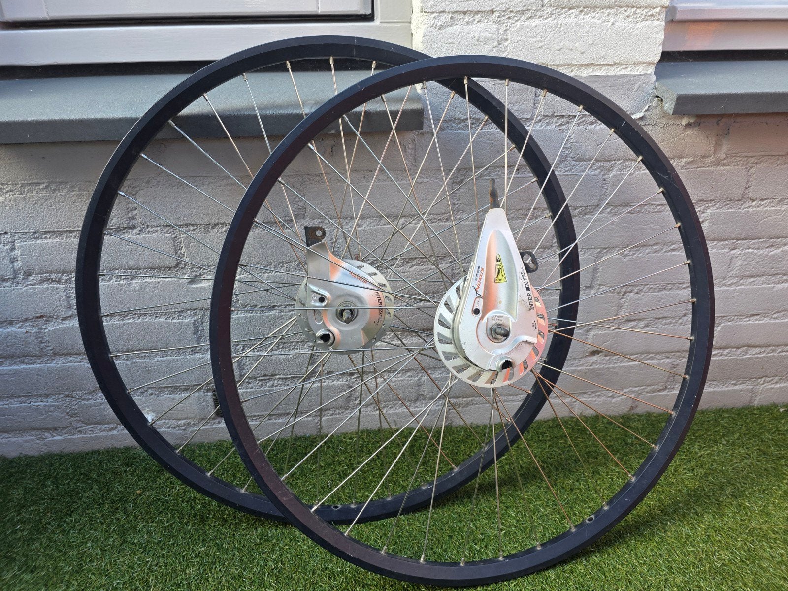 Set 28 inch wielen (47-622) met Shimano Rollerbrake, Gebruikt, Stadsfiets, Aluminium, Shimano
